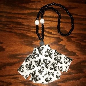 Fabric Tassel Necklace